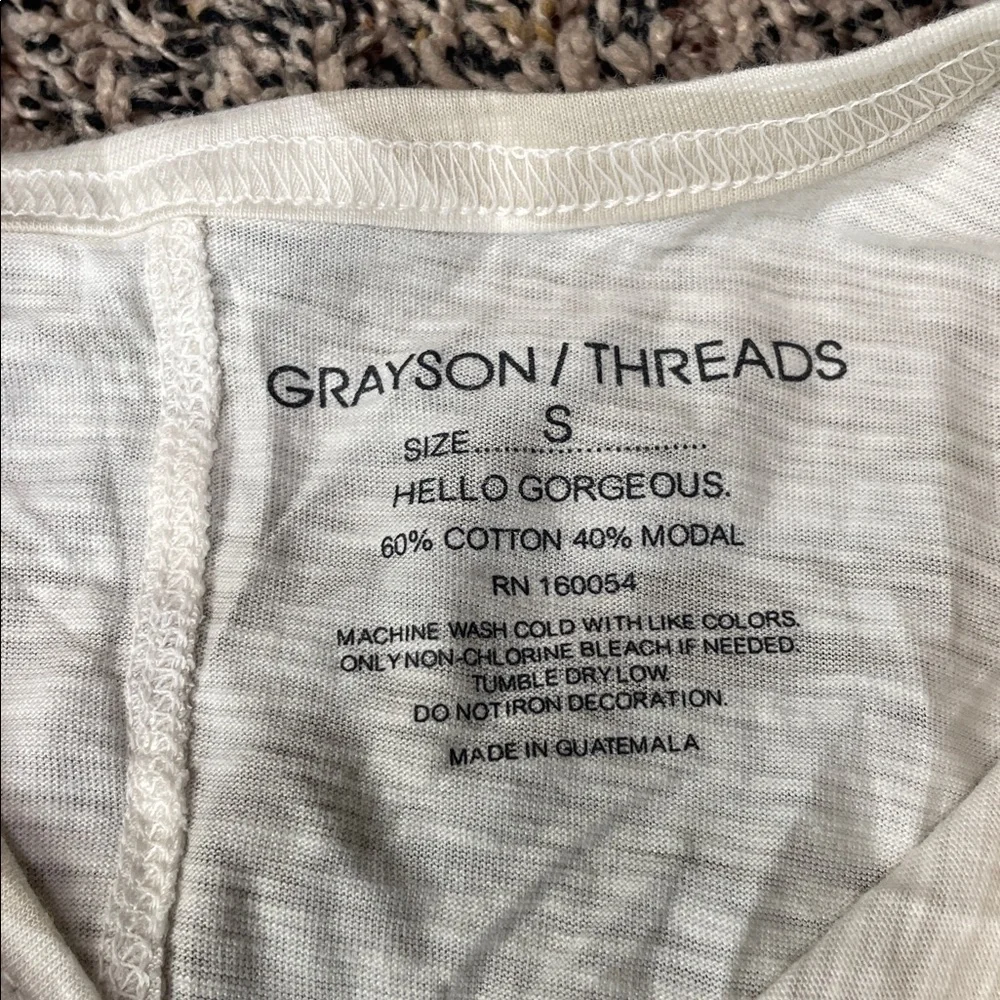 Grayson/Threads Woman’s Graphic Tank Top Size Small Relaxed Fit | NWT - Picture 3 of 3